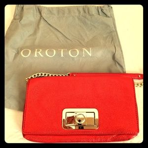 Oroton clutch purse handbag